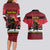 Austria Christmas Couples Matching Long Sleeve Bodycon Dress and Hawaiian Shirt Krampus You Were Naughty - Wonder Print Shop
