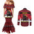 Austria Christmas Couples Matching Mermaid Dress and Long Sleeve Button Shirt Krampus You Were Naughty - Wonder Print Shop