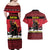 Austria Christmas Couples Matching Off Shoulder Maxi Dress and Hawaiian Shirt Krampus You Were Naughty - Wonder Print Shop