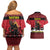 Austria Christmas Couples Matching Off Shoulder Short Dress and Hawaiian Shirt Krampus You Were Naughty - Wonder Print Shop