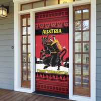Austria Christmas Door Cover Krampus You Were Naughty - Wonder Print Shop