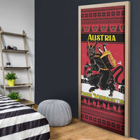 Austria Christmas Door Cover Krampus You Were Naughty - Wonder Print Shop