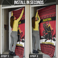 Austria Christmas Door Cover Krampus You Were Naughty - Wonder Print Shop