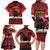 Austria Christmas Family Matching Long Sleeve Bodycon Dress and Hawaiian Shirt Krampus You Were Naughty - Wonder Print Shop