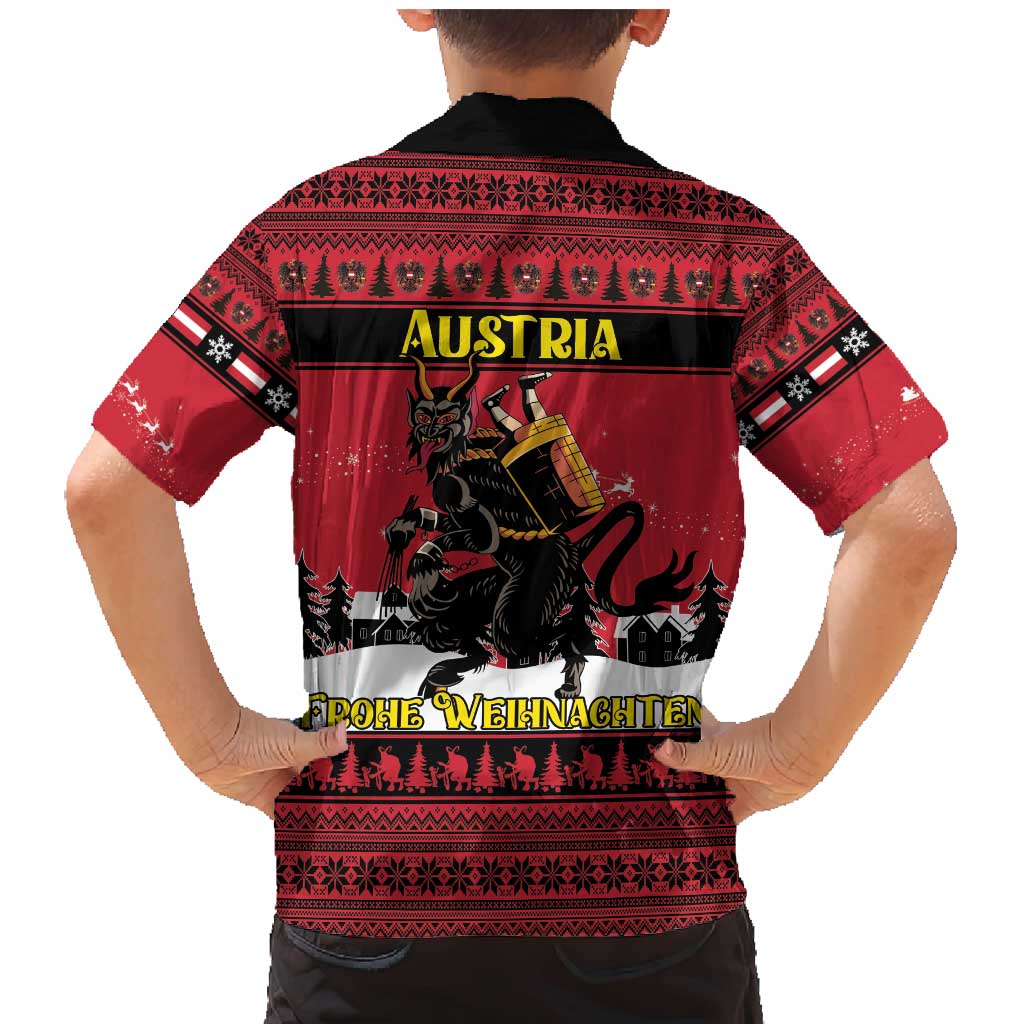 Austria Christmas Family Matching Mermaid Dress and Hawaiian Shirt Krampus You Were Naughty - Wonder Print Shop