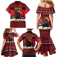 Austria Christmas Family Matching Mermaid Dress and Hawaiian Shirt Krampus You Were Naughty - Wonder Print Shop