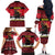Austria Christmas Family Matching Off The Shoulder Long Sleeve Dress and Hawaiian Shirt Krampus You Were Naughty - Wonder Print Shop