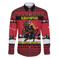 Austria Christmas Family Matching Off Shoulder Maxi Dress and Hawaiian Shirt Krampus You Were Naughty - Wonder Print Shop