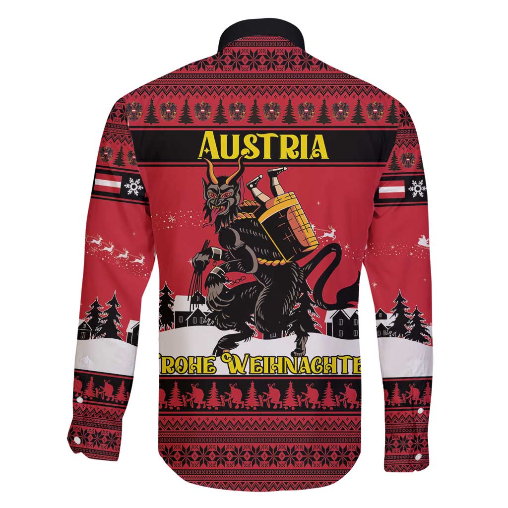 Austria Christmas Family Matching Off Shoulder Maxi Dress and Hawaiian Shirt Krampus You Were Naughty - Wonder Print Shop