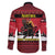 Austria Christmas Family Matching Off Shoulder Maxi Dress and Hawaiian Shirt Krampus You Were Naughty - Wonder Print Shop