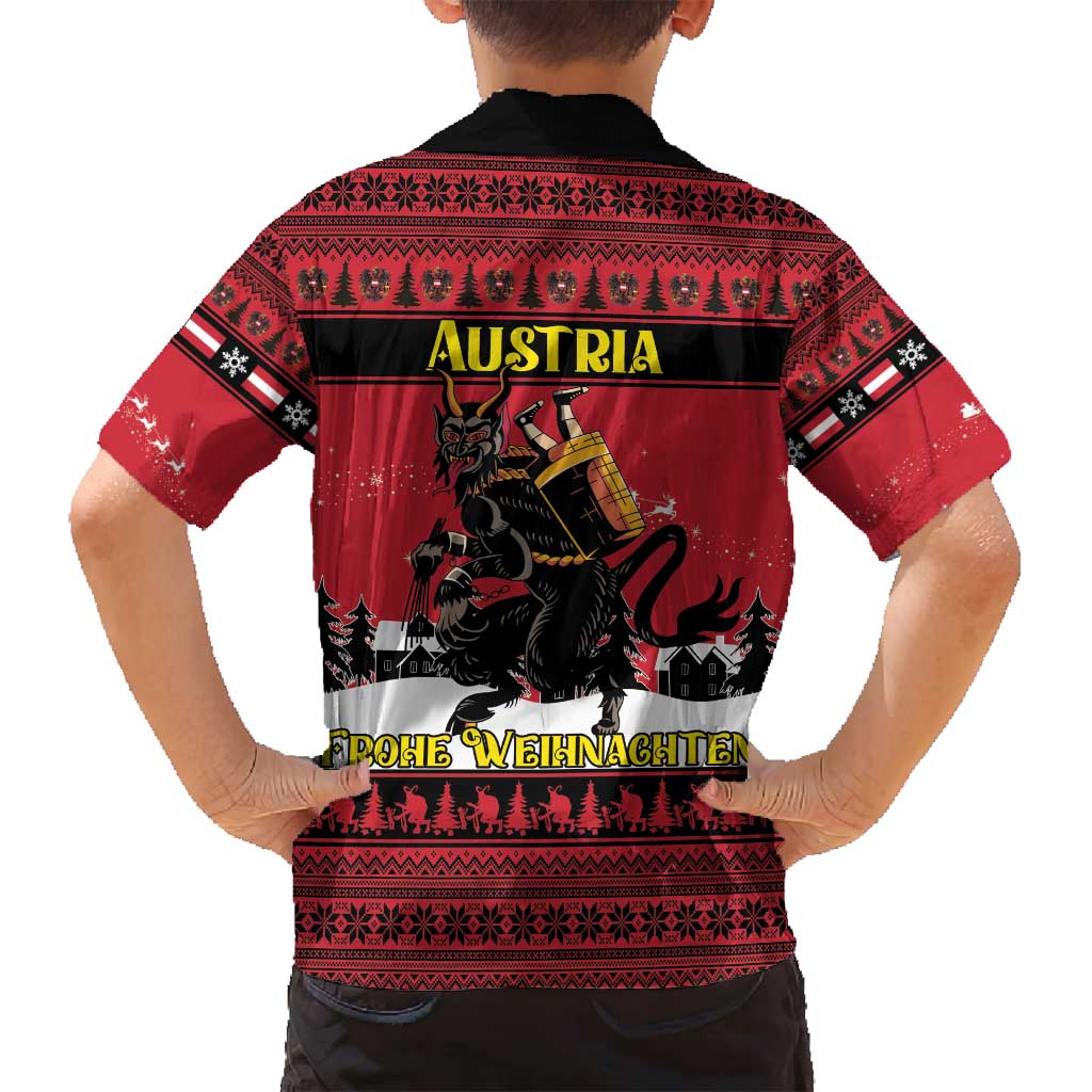 Austria Christmas Family Matching Puletasi and Hawaiian Shirt Krampus You Were Naughty - Wonder Print Shop