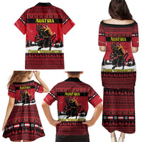 Austria Christmas Family Matching Puletasi and Hawaiian Shirt Krampus You Were Naughty - Wonder Print Shop
