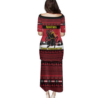 Austria Christmas Family Matching Puletasi and Hawaiian Shirt Krampus You Were Naughty - Wonder Print Shop