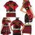 Austria Christmas Family Matching Short Sleeve Bodycon Dress and Hawaiian Shirt Krampus You Were Naughty - Wonder Print Shop