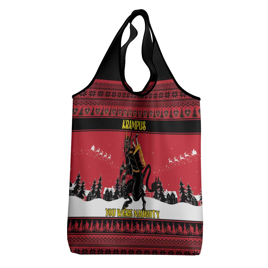 Austria Christmas Grocery Bag Krampus You Were Naughty - Wonder Print Shop