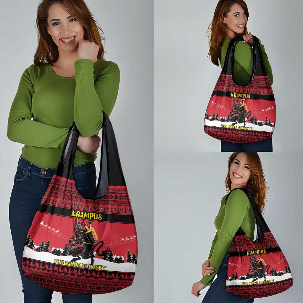 Austria Christmas Grocery Bag Krampus You Were Naughty - Wonder Print Shop