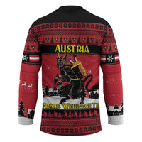 Austria Christmas Hockey Jersey Krampus You Were Naughty - Wonder Print Shop