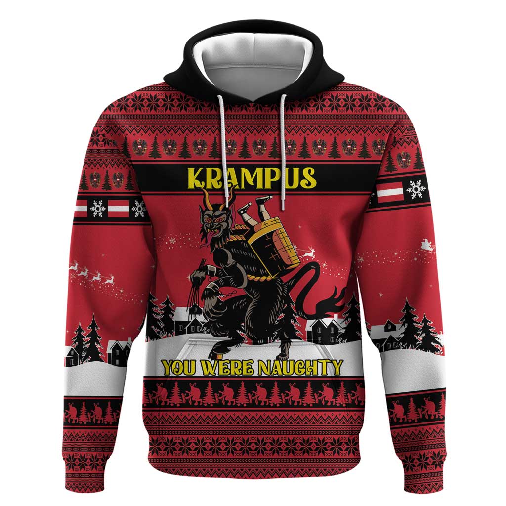 Austria Christmas Hoodie Krampus You Were Naughty - Wonder Print Shop