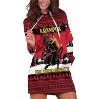 Austria Christmas Hoodie Dress Krampus You Were Naughty - Wonder Print Shop