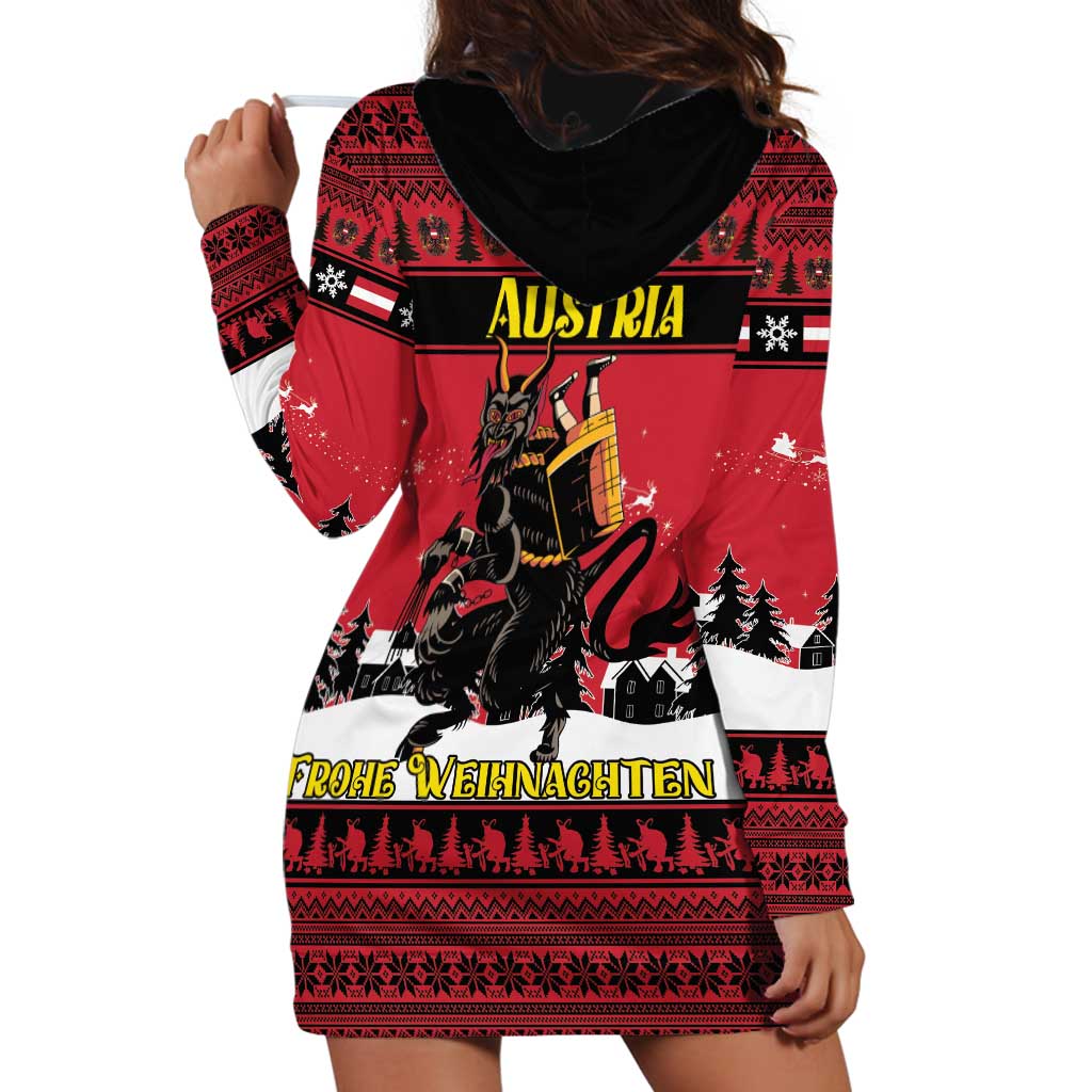 Austria Christmas Hoodie Dress Krampus You Were Naughty - Wonder Print Shop