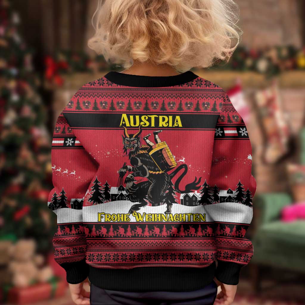 Austria Christmas Kid Ugly Christmas Sweater Krampus You Were Naughty - Wonder Print Shop