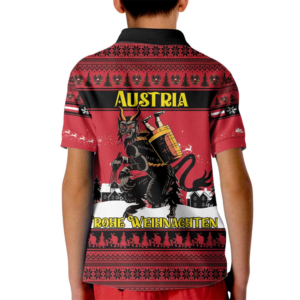 Austria Christmas Kid Polo Shirt Krampus You Were Naughty - Wonder Print Shop