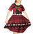 Austria Christmas Kid Short Sleeve Dress Krampus You Were Naughty - Wonder Print Shop