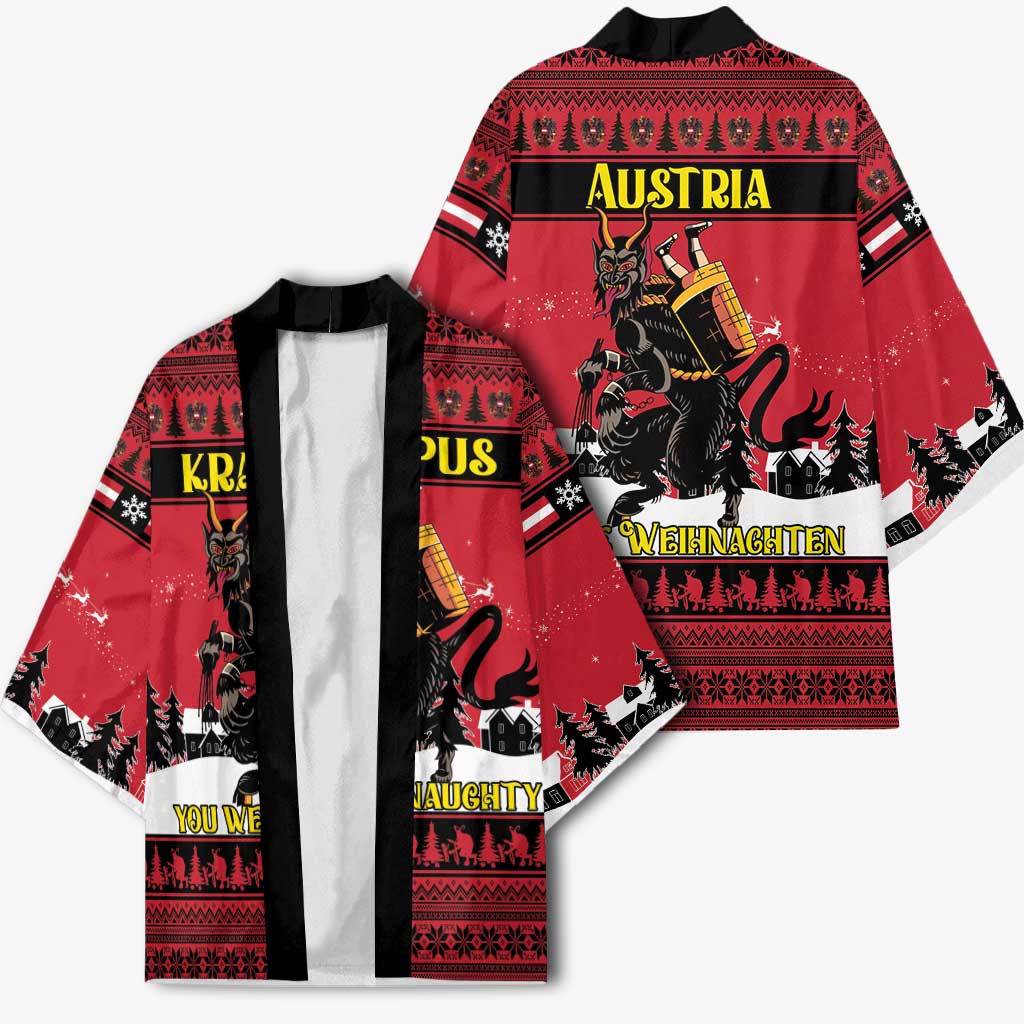Austria Christmas Kimono Krampus You Were Naughty - Wonder Print Shop