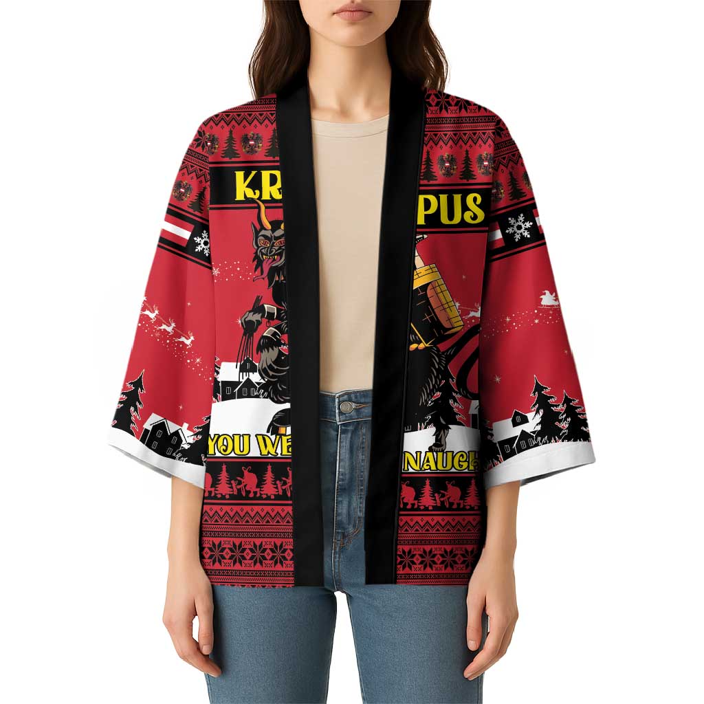 Austria Christmas Kimono Krampus You Were Naughty - Wonder Print Shop