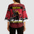 Austria Christmas Kimono Sleeve Blouse Krampus You Were Naughty - Wonder Print Shop
