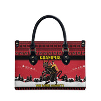 Austria Christmas Leather Bag Krampus You Were Naughty - Wonder Print Shop