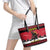 Austria Christmas Leather Tote Bag Krampus You Were Naughty - Wonder Print Shop