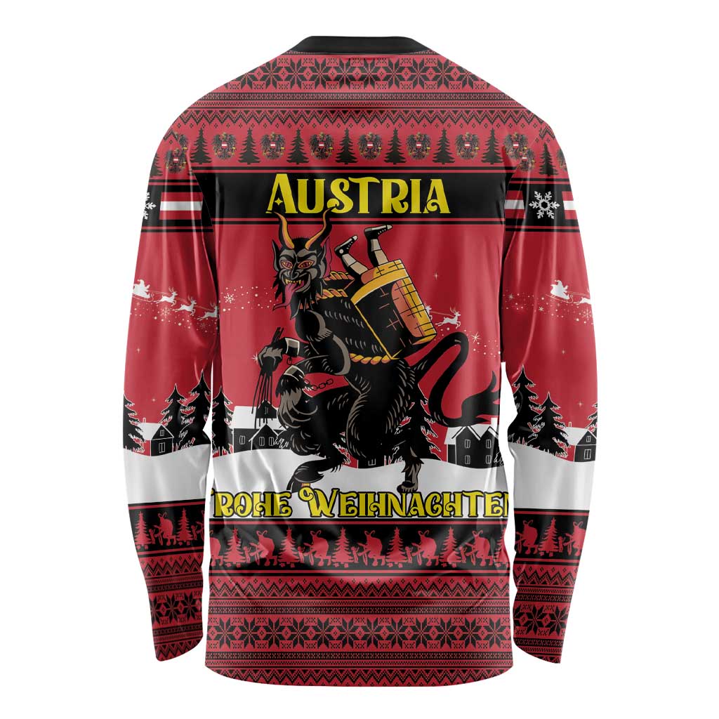 Austria Christmas Long Sleeve Shirt Krampus You Were Naughty - Wonder Print Shop