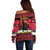 Austria Christmas Off Shoulder Sweater Krampus You Were Naughty - Wonder Print Shop