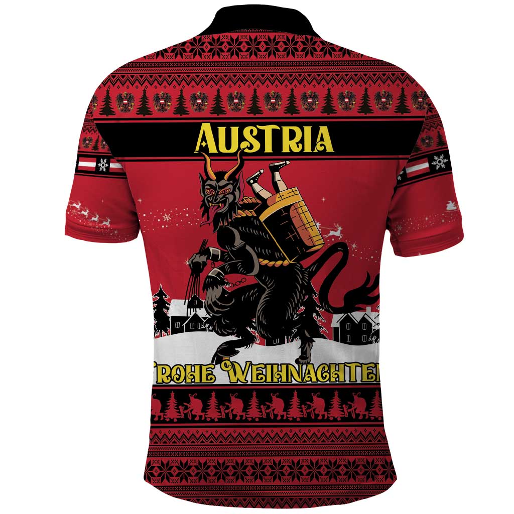 Austria Christmas Polo Shirt Krampus You Were Naughty - Wonder Print Shop