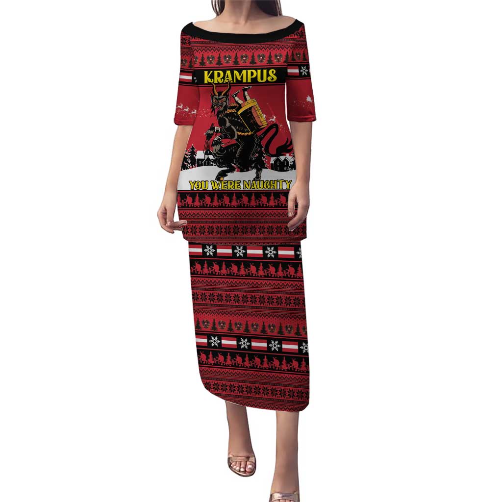 Austria Christmas Puletasi Krampus You Were Naughty - Wonder Print Shop