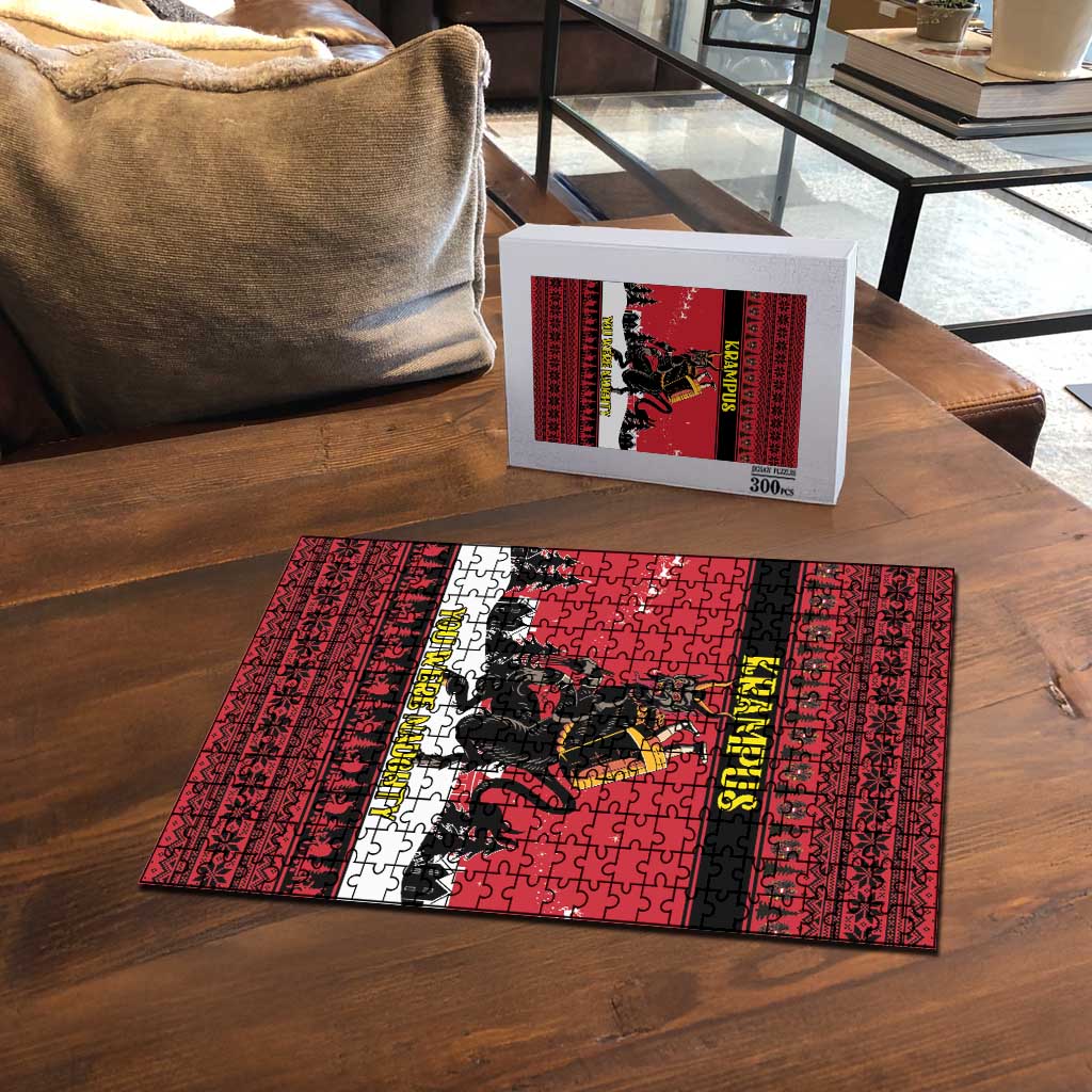 Austria Christmas Puzzle Krampus You Were Naughty - Wonder Print Shop