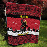 Austria Christmas Quilt Krampus You Were Naughty - Wonder Print Shop