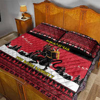 Austria Christmas Quilt Bed Set Krampus You Were Naughty - Wonder Print Shop