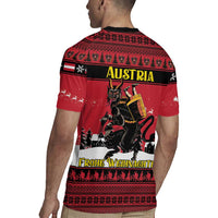 Austria Christmas Rugby Jersey Krampus You Were Naughty - Wonder Print Shop