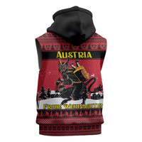 Austria Christmas Sleeveless Hoodie Krampus You Were Naughty - Wonder Print Shop