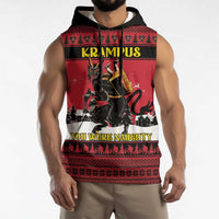 Austria Christmas Sleeveless Hoodie Krampus You Were Naughty - Wonder Print Shop
