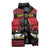 Austria Christmas Sleeveless Puffer Jacket Krampus You Were Naughty - Wonder Print Shop