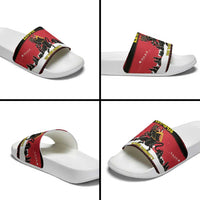 Austria Christmas Slide Sandals Krampus You Were Naughty - Wonder Print Shop