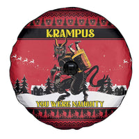Austria Christmas Spare Tire Cover Krampus You Were Naughty - Wonder Print Shop
