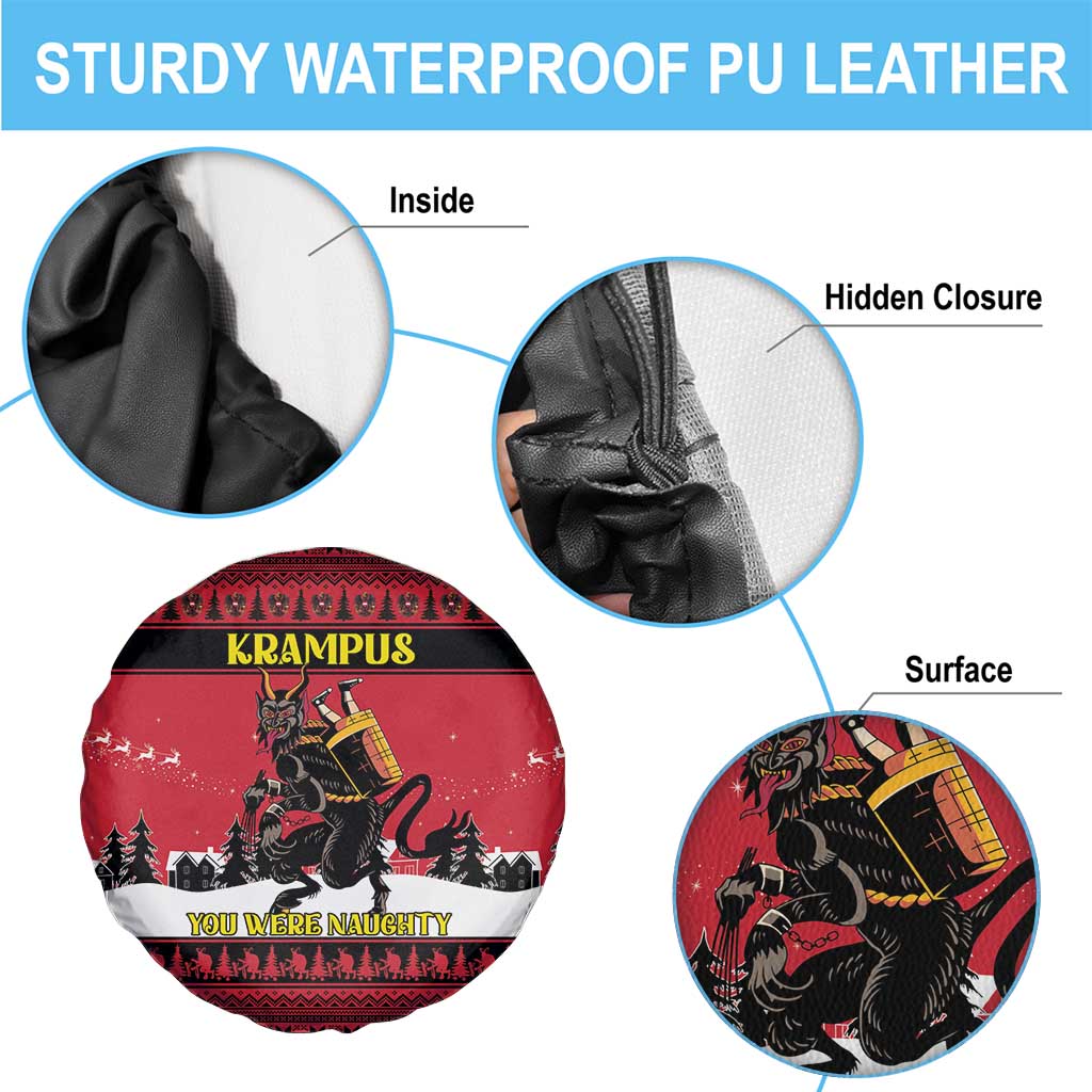 Austria Christmas Spare Tire Cover Krampus You Were Naughty - Wonder Print Shop