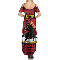 Austria Christmas Summer Maxi Dress Krampus You Were Naughty - Wonder Print Shop