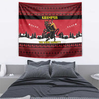 Austria Christmas Tapestry Krampus You Were Naughty - Wonder Print Shop