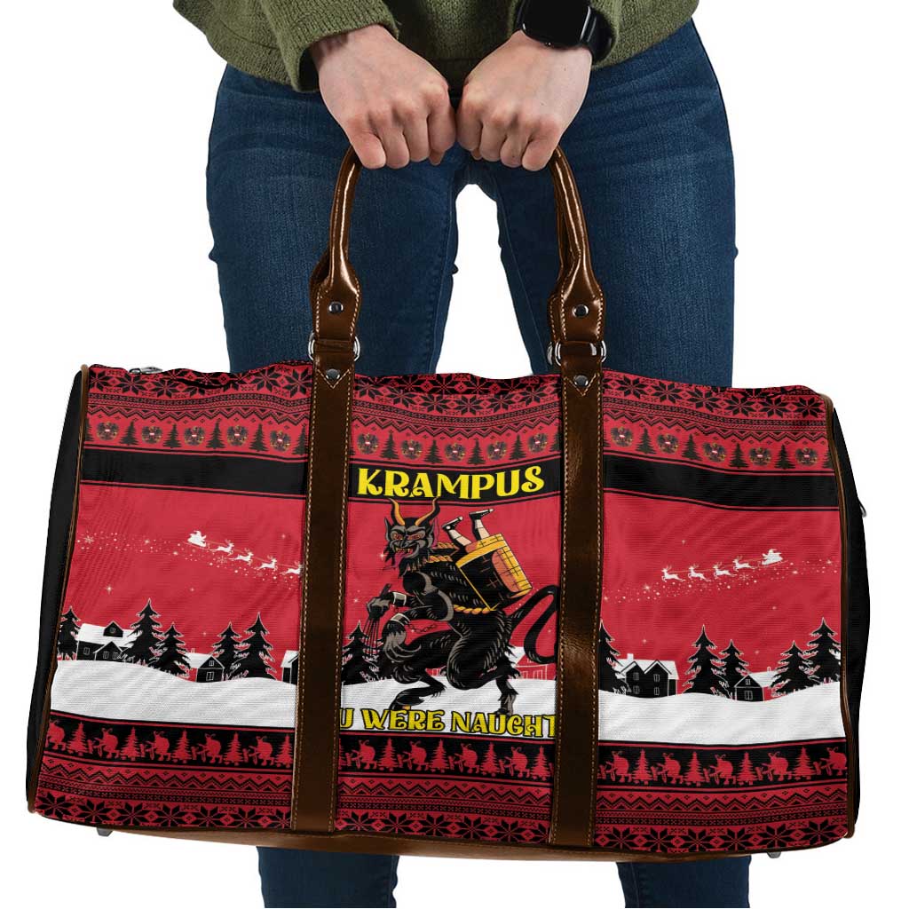 Austria Christmas Travel Bag Krampus You Were Naughty - Wonder Print Shop