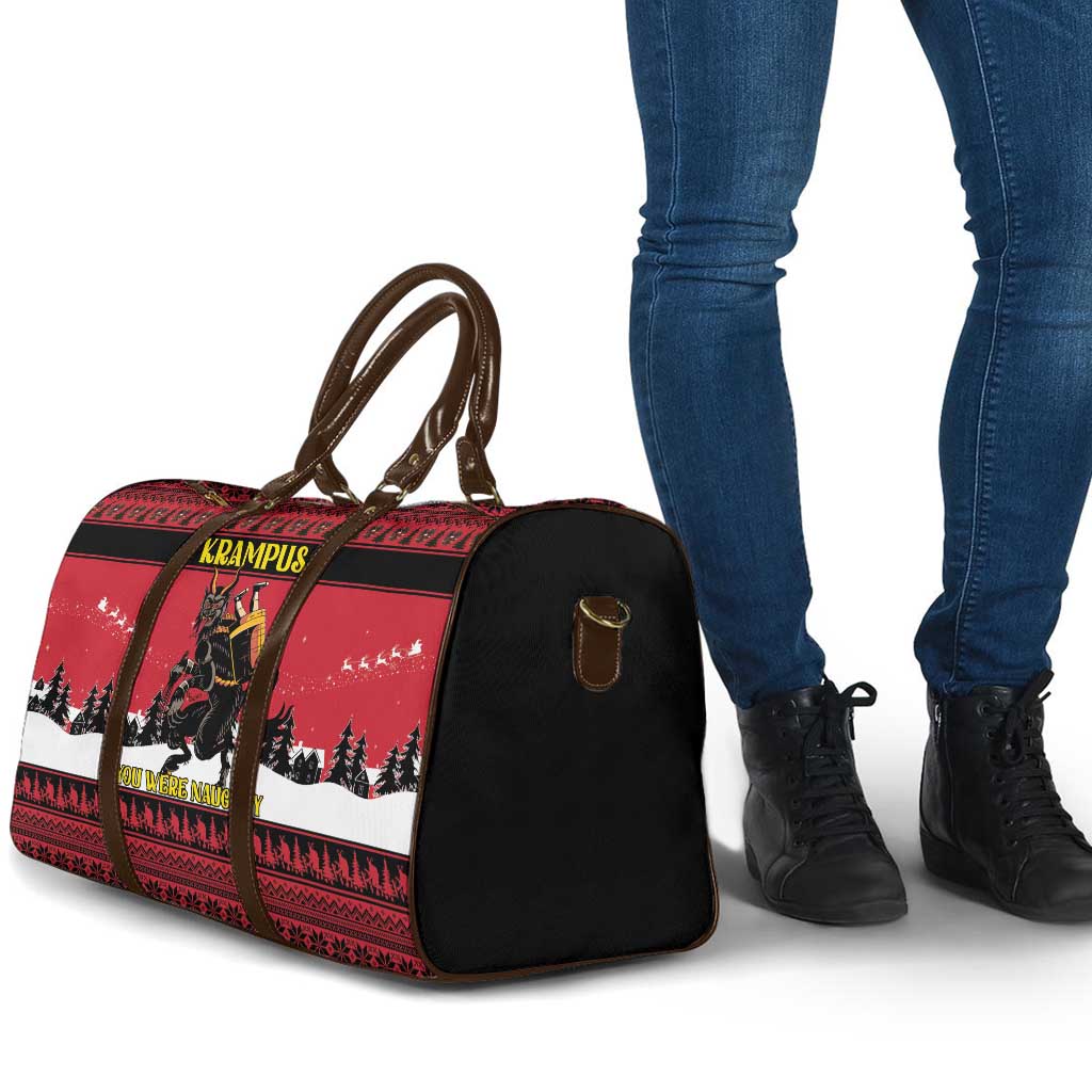 Austria Christmas Travel Bag Krampus You Were Naughty - Wonder Print Shop